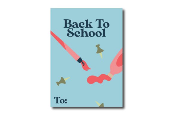 Download Blue Card Back to School Painting Tools - Blue Collection