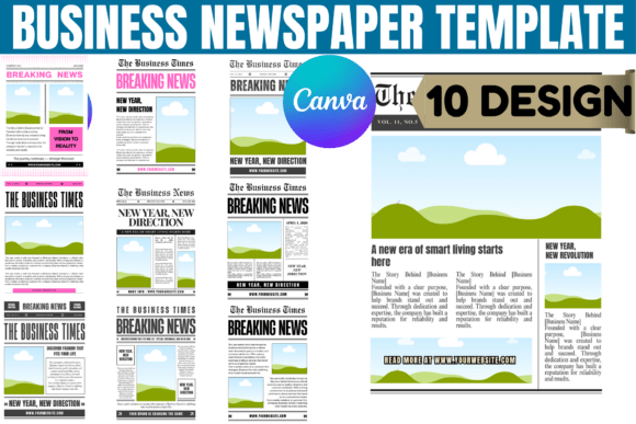 Download Editable Business Newspaper Template - Spa Collection