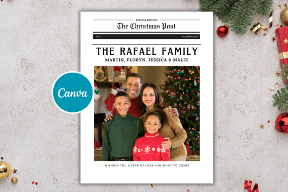Download Christmas Mockup Newspaper Templates - Spa Collection