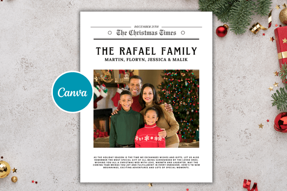 Download Christmas Mockup Newspaper Templates - Spa Collection