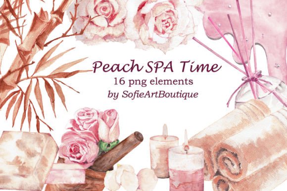 Download Watercolor Pink SPA Beauty Clipart Png - Spa Collection