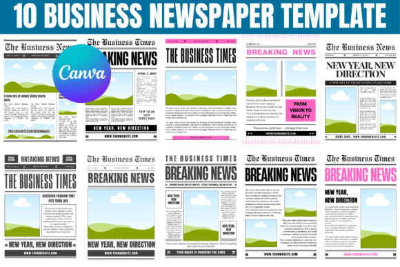 Download 10 Editable Business Newspaper Template - Spa Collection