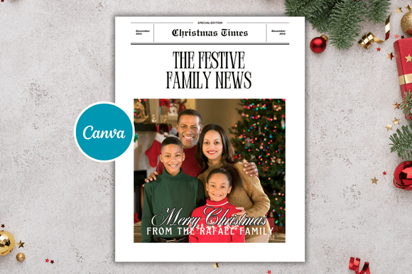 Download Christmas Mockup Newspaper Templates - Spa Collection