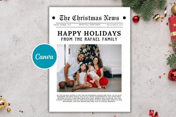 Download Christmas Mockup Newspaper Templates - Spa Collection
