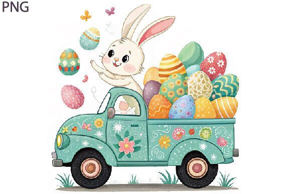 Download Personalized Easter PNG, Easter Truck - Personalized easter png Collection